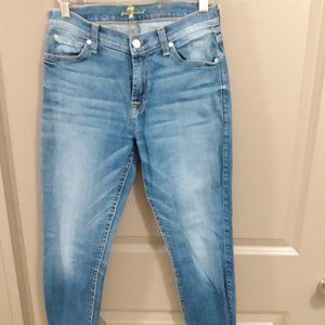 7 for All Mankind Ankle Skinny Size 28
